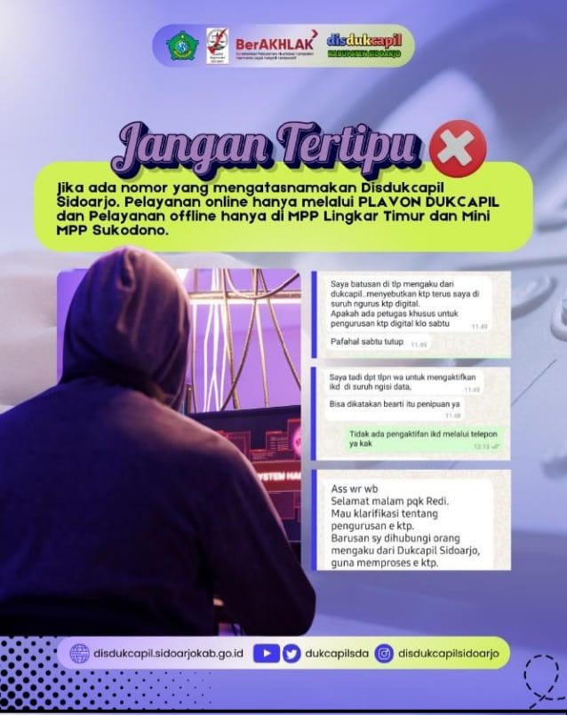 Pemkab Sidoarjo Ingatkan Masyarakat Untuk Waspada, Aktivasi IKD Jadi Modus Penipuan