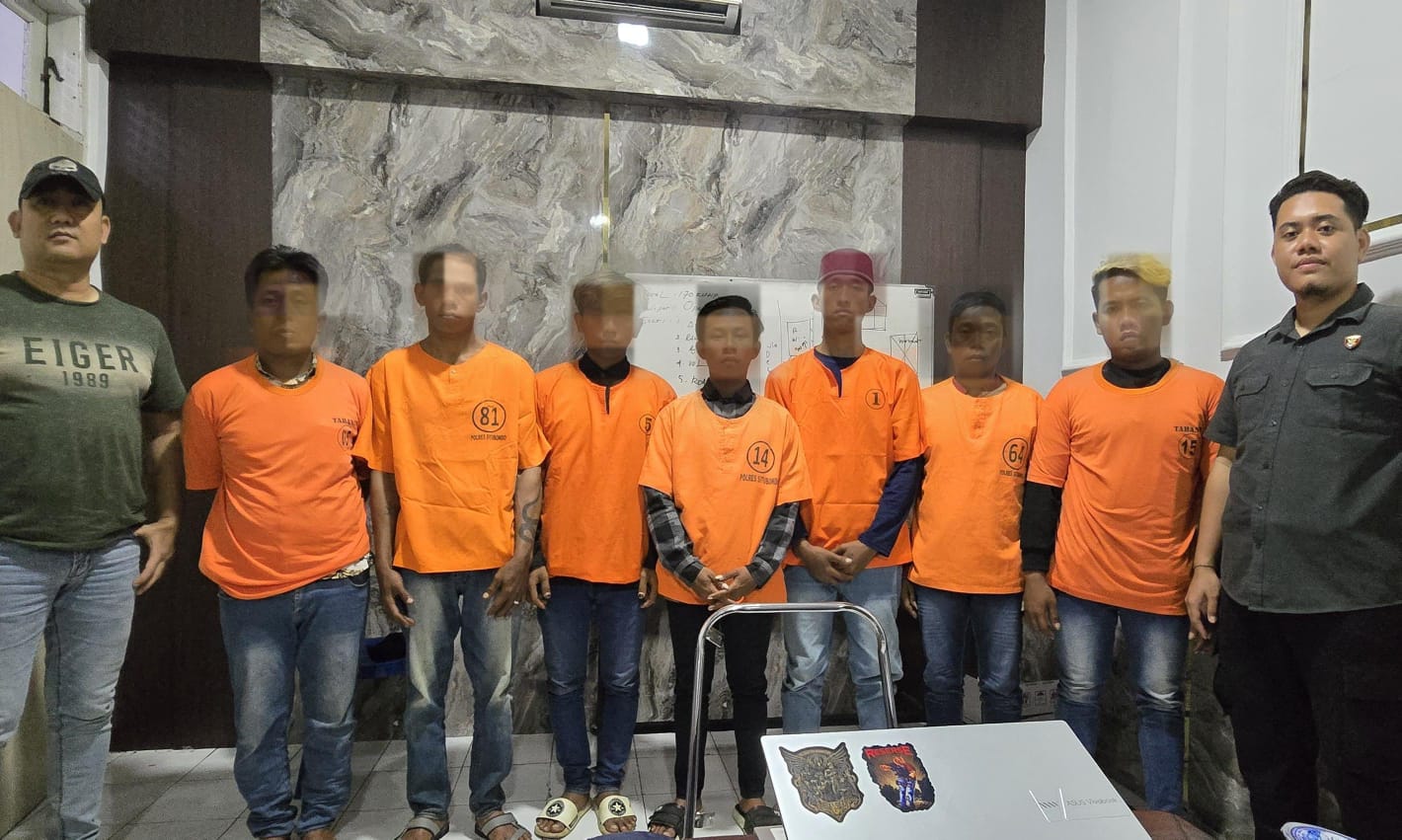 Polres Situbondo Amankan 7 Tersangka Pengeroyokan di Sumberejo Banyuputih