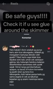 Keluhan salah satu akun di sosmed IG