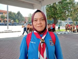 Kak Reni S., selaku pembina Pramuka SMP Gema 45