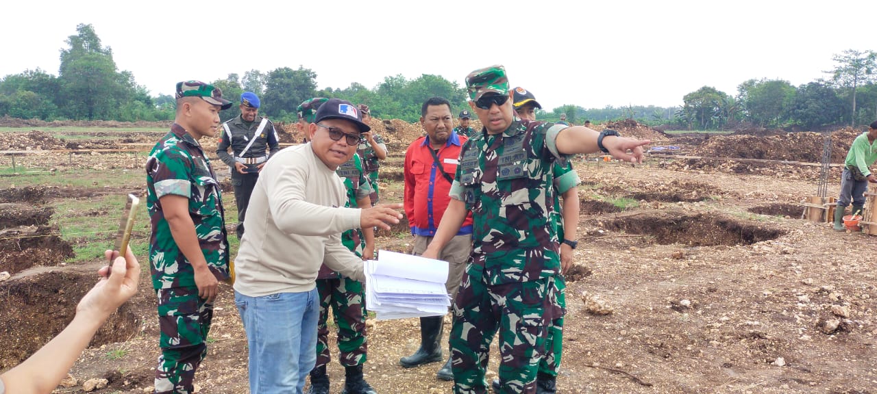 Kasdam V/Brawijaya Tinjau Pembangunan Yonif TP 837/Ksatria Trunojoyo