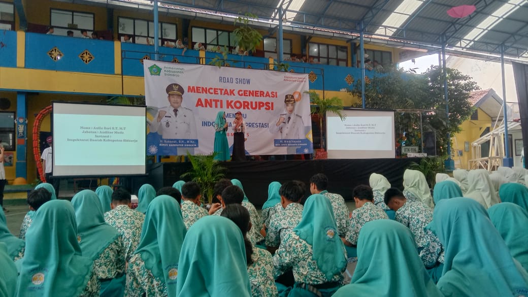 Inspektorat Sidoarjo Gencar Sosialisasikan Pendidikan Anti Korupsi Kepada Pelajar