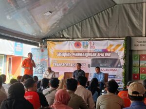 Kalaksa BPBD Jawa Timur Gatot Soebroto saat berikan sambutan
