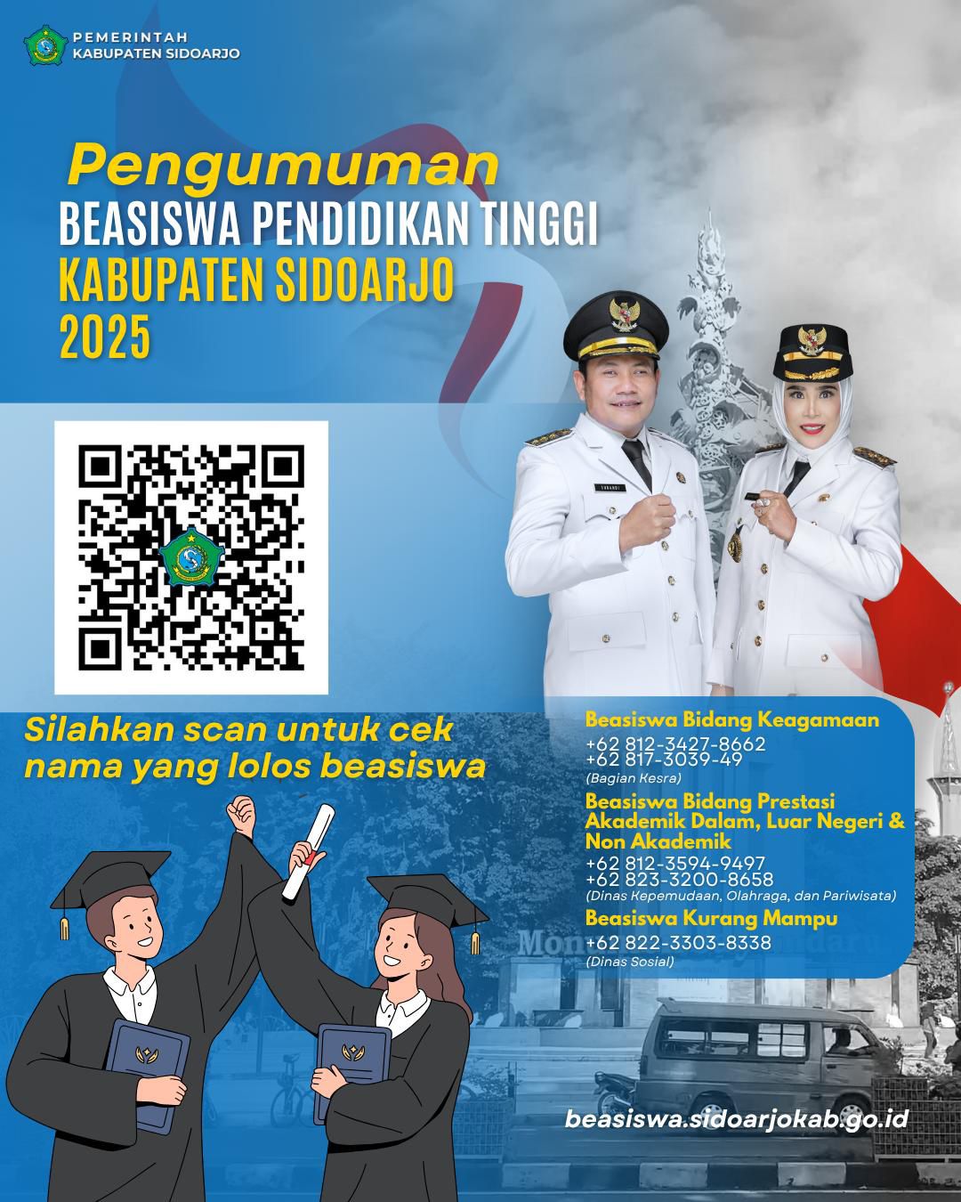 Pemkab Sidoarjo Umumkan Nama Penerima Beasiswa Pendidikan Tinggi 2025
