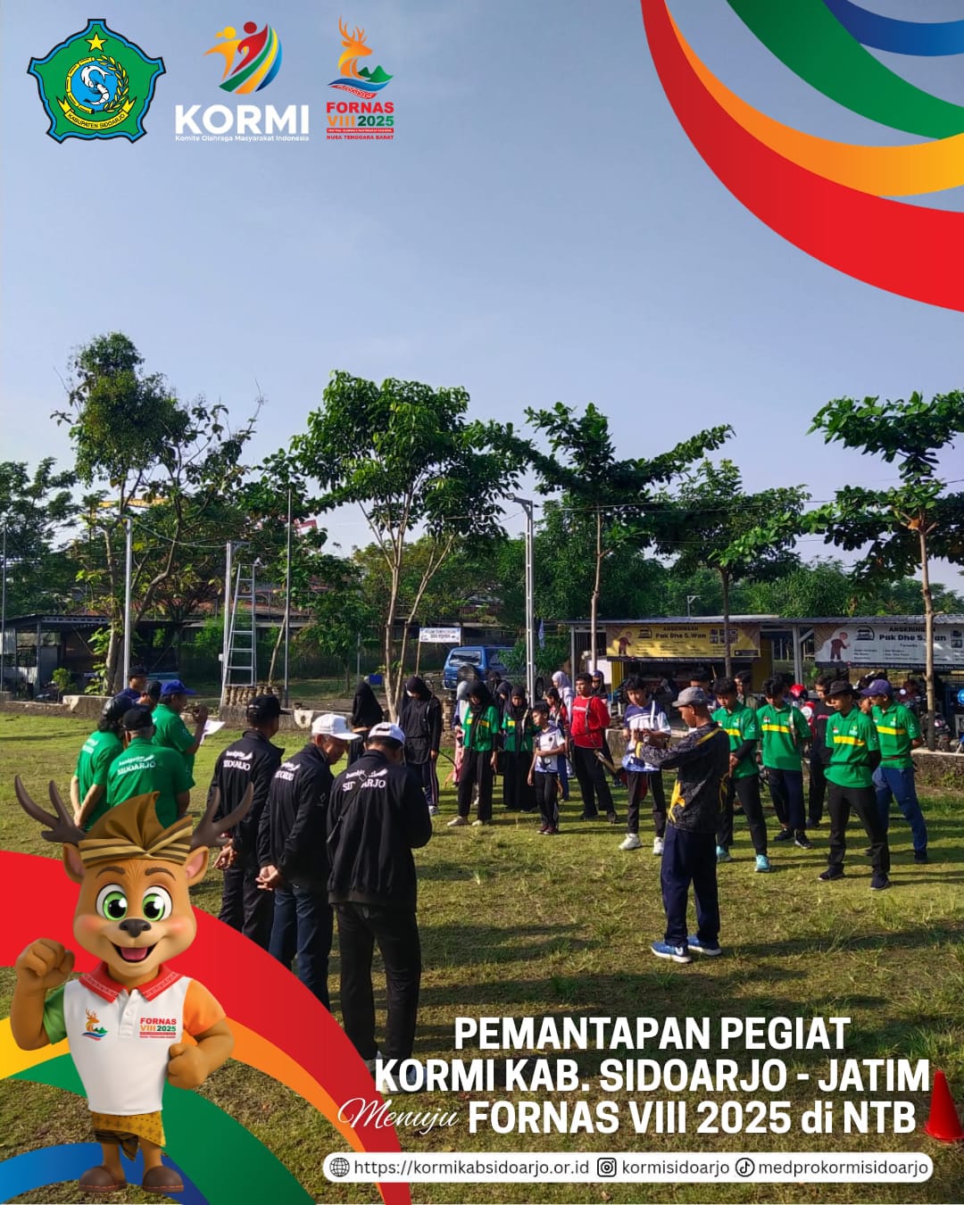 KORMI Kabupaten Sidoarjo Siap Ikuti FORNAS (Festival Olahraga Masyarakat Nasional) VIII / 2025 di Nusa Tenggara Barat
