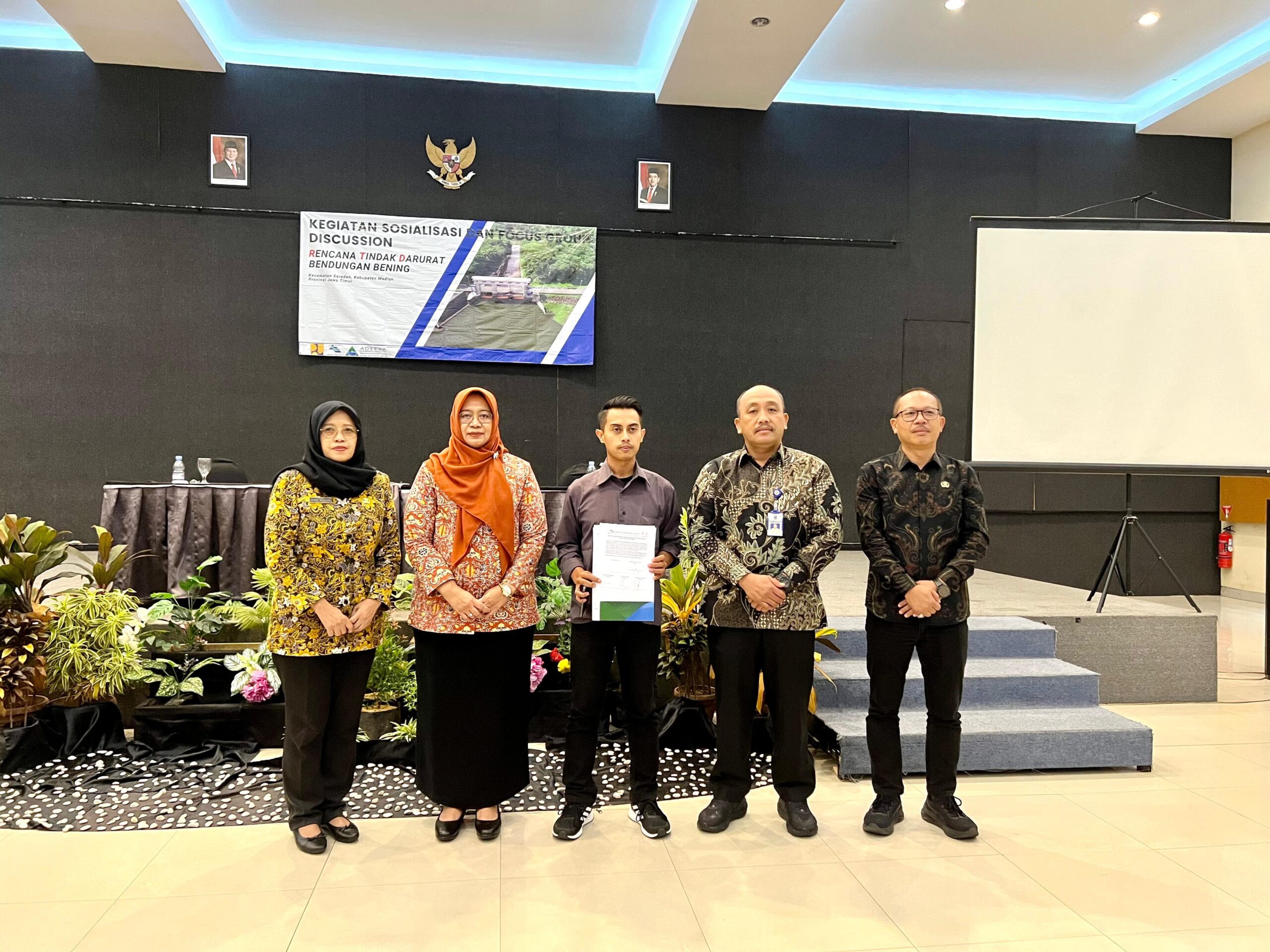 Pemkab Sidoarjo  Resmi Teken Berita Acara RTD Bendungan Bening