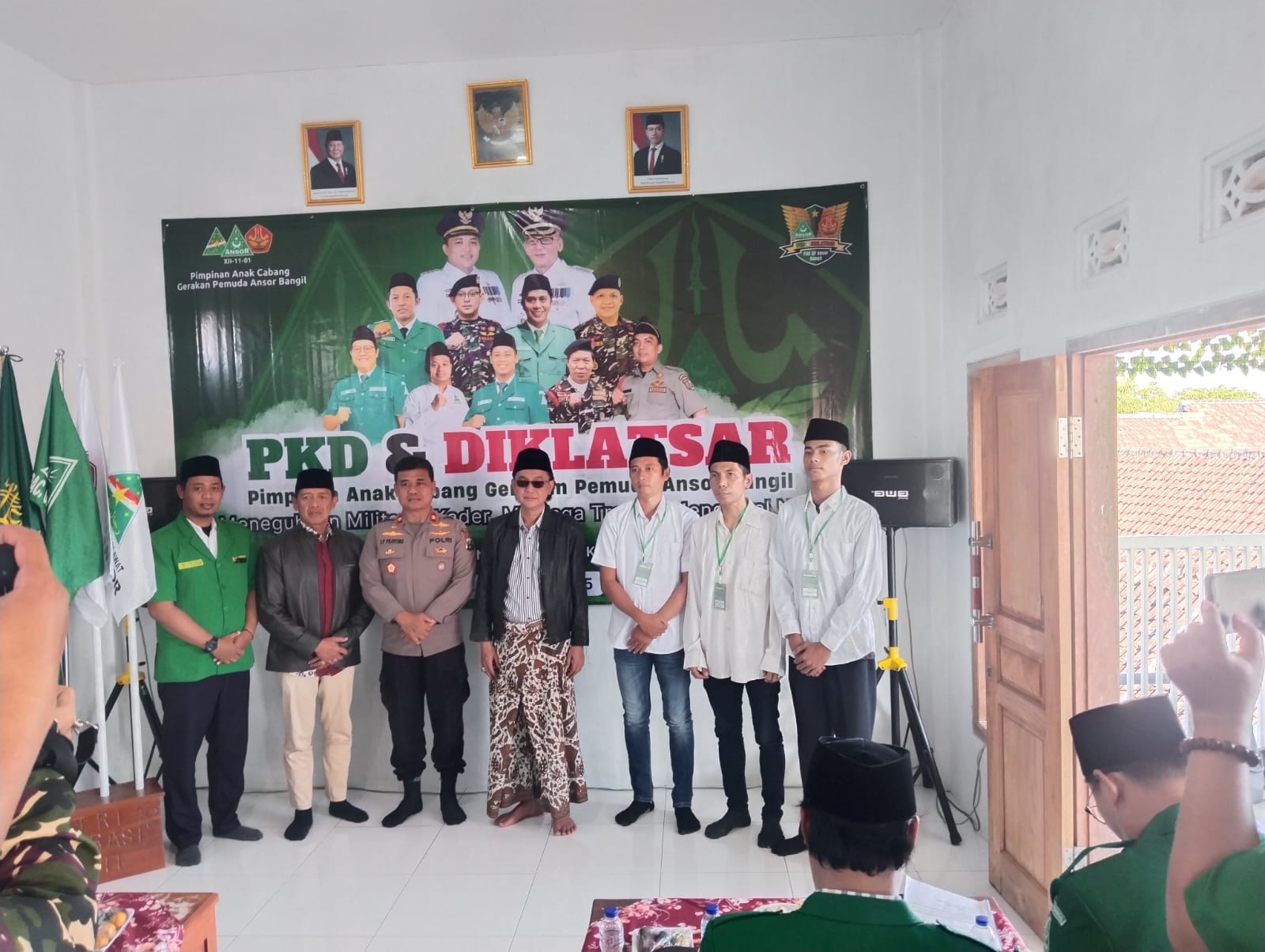 Polsek Bangil Hadiri Pembukaan PKD dan Diklatsar Ansor