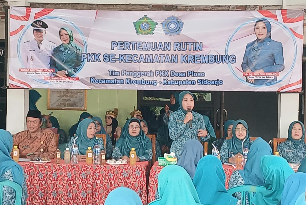 Pertemuan Rutin PKK se-Kecamatan Krembung: Perkuat Silaturahmi dan Komitmen Pengabdian