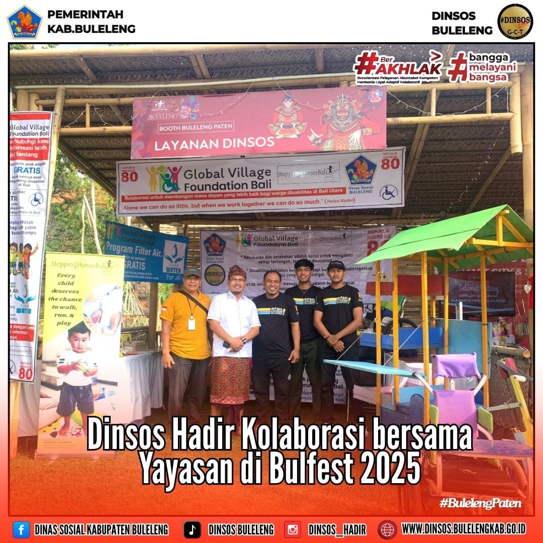 Dinsos Hadir Kolaborasi bersama Yayasan di Bulfest 2025