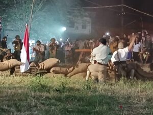 Aksi Heroik para pegiat sejarah dalam pementasan drama teatrikal