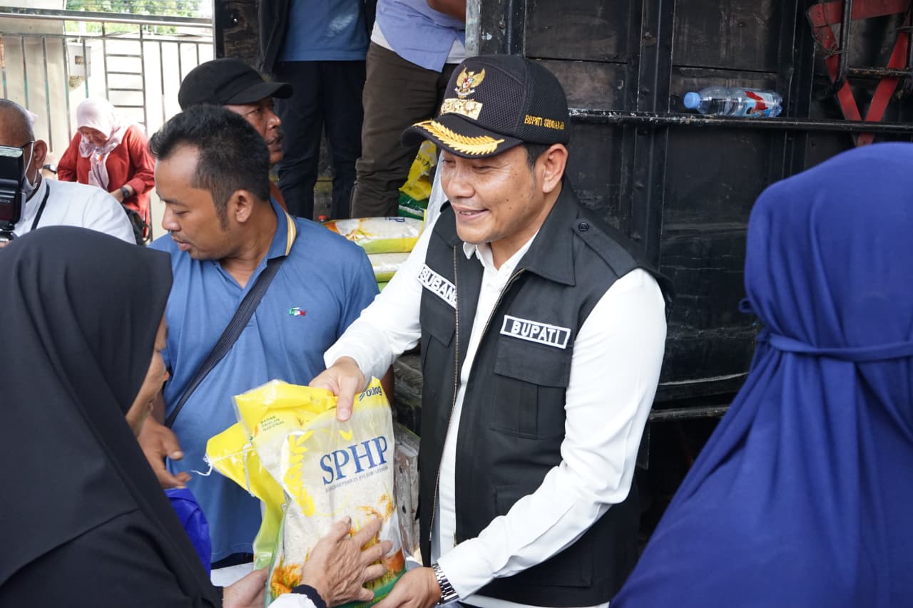 Pemkab Sidoarjo Gelar Operasi Pasar, Jual Beras SPHP 5 Kilo 55 Ribu