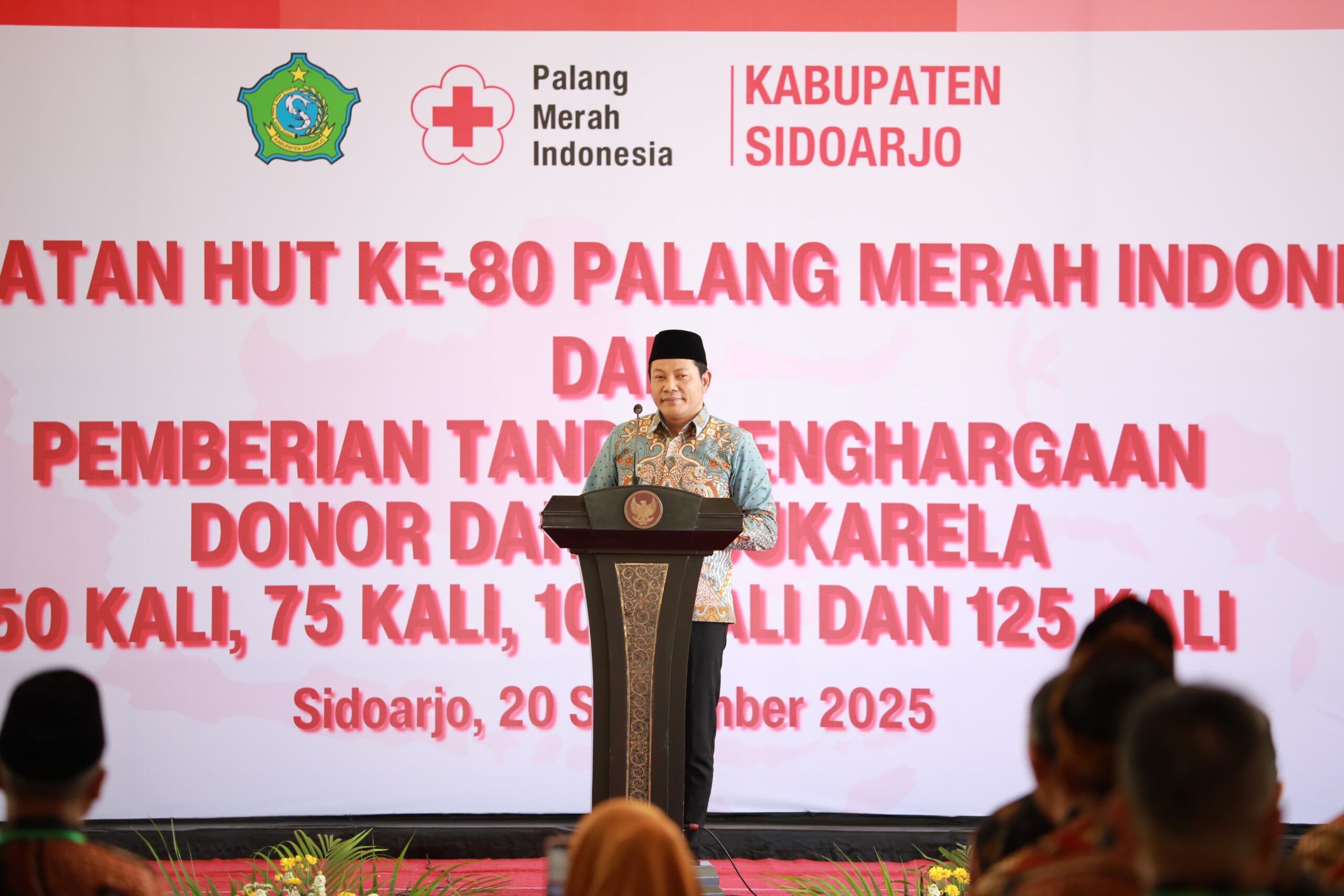 Peringati HUT ke-80 PMI, Pemkab Sidoarjo Apresiasi 1.932 Pendonor Darah Aktif