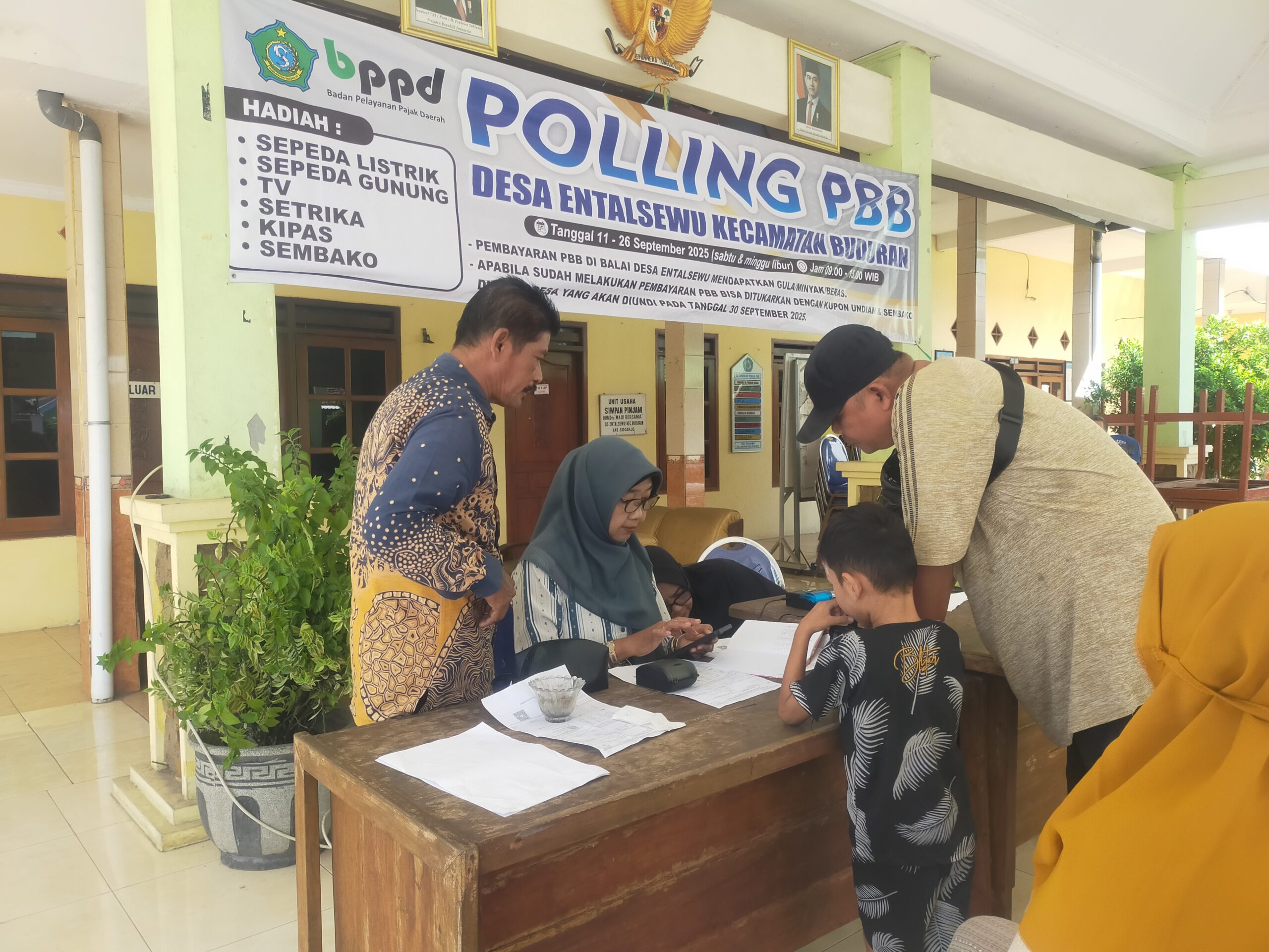 Pemerintah Desa Entalsewu Gelar Kegiatan Polling PBB Tahun 2025