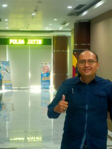 Radian Pranata Dwi Permana, S.H kuasa Hukum KHD saat di temui di Polda jatim