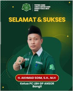 Ketua PC LBH GP Ansor Bangil, H. Akhmad Soim, S.H., M.H.