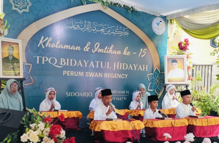 Fokus Membentuk Karakter Islami Sejak Usia Dini, TPQ Bidatayul Hidayah Perum Swan Regency Sedati Sidoarjo
