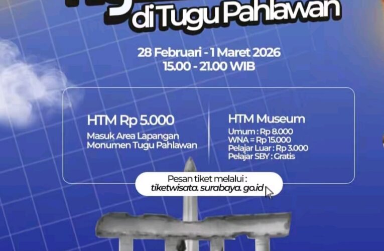 Ngabuburit Ramadan 2026 di Tugu Pahlawan Surabaya, Hadirkan Kuliner Kekinian dan Edukasi Sejarah