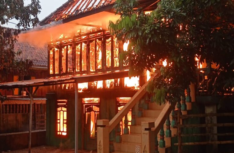 Rumah Warga di Meranjat Ilir Ogan Ilir Terbakar, Kerugian Ditaksir Rp80 Juta