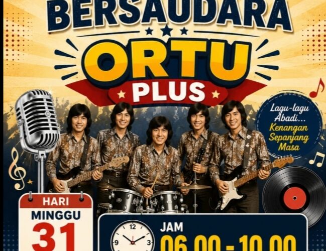 Koes Bersaudara Ortu Plus Siap Hidupkan Nostalgia di Alun-Alun Sidoarjo