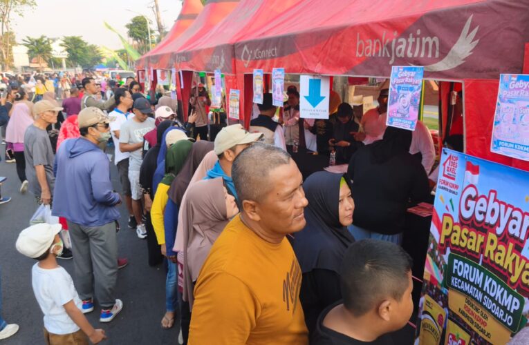 Ketua TP PKK Sidoarjo Sriatun Subandi Buka Gebyar Pasar Rakyat