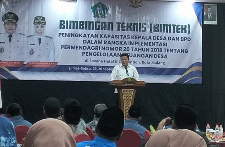 Bimtek Kepala Desa dan BPD Sedati Bahas Pengelolaan Keuangan Desa