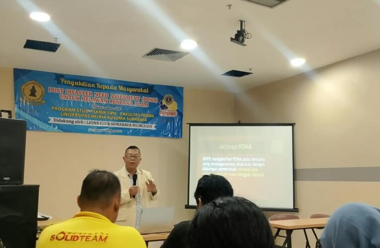 UWK Surabaya Bekali Relawan dengan Pelatihan Jitupasna