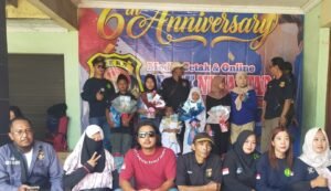 Perayaan HUT ke-6 Media Online Gerak Nusantara bersama jurnalis dan komunitas di Sidoarjo, 18 Oktober 2026.