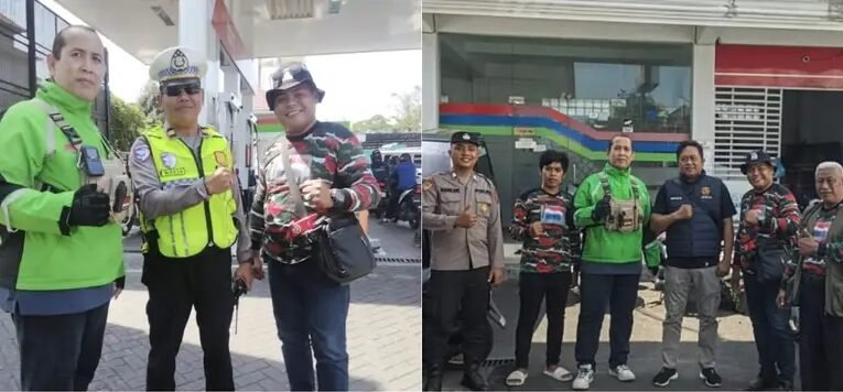 LMP Bali Peduli, Bagikan Air dan Snack kepada Warga yang Antre BBM